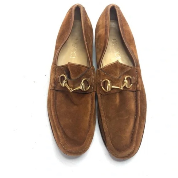 VINTAGE GUCCI HORSEBIT 1953 SUEDE LOAFER - Picture 2 of 8